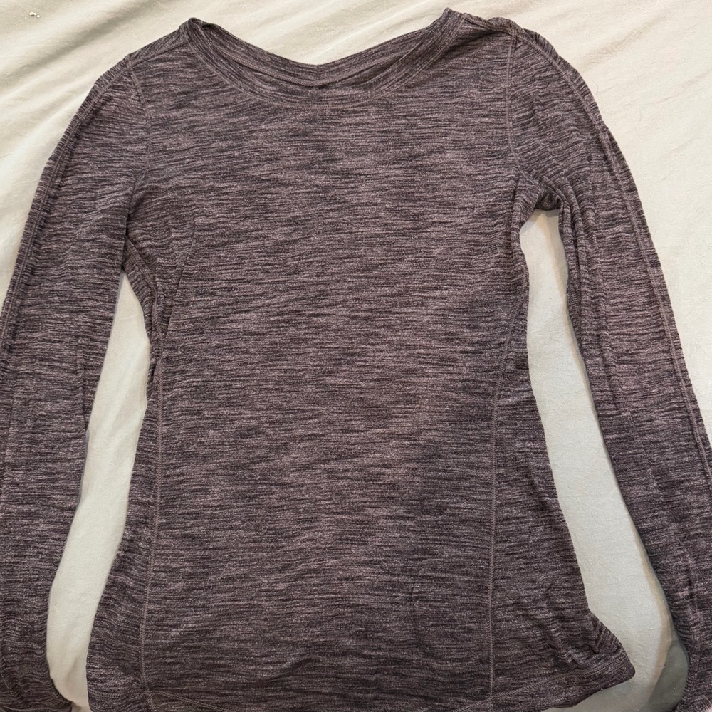Lululemon Athletica Heathered Long Sleeve Top